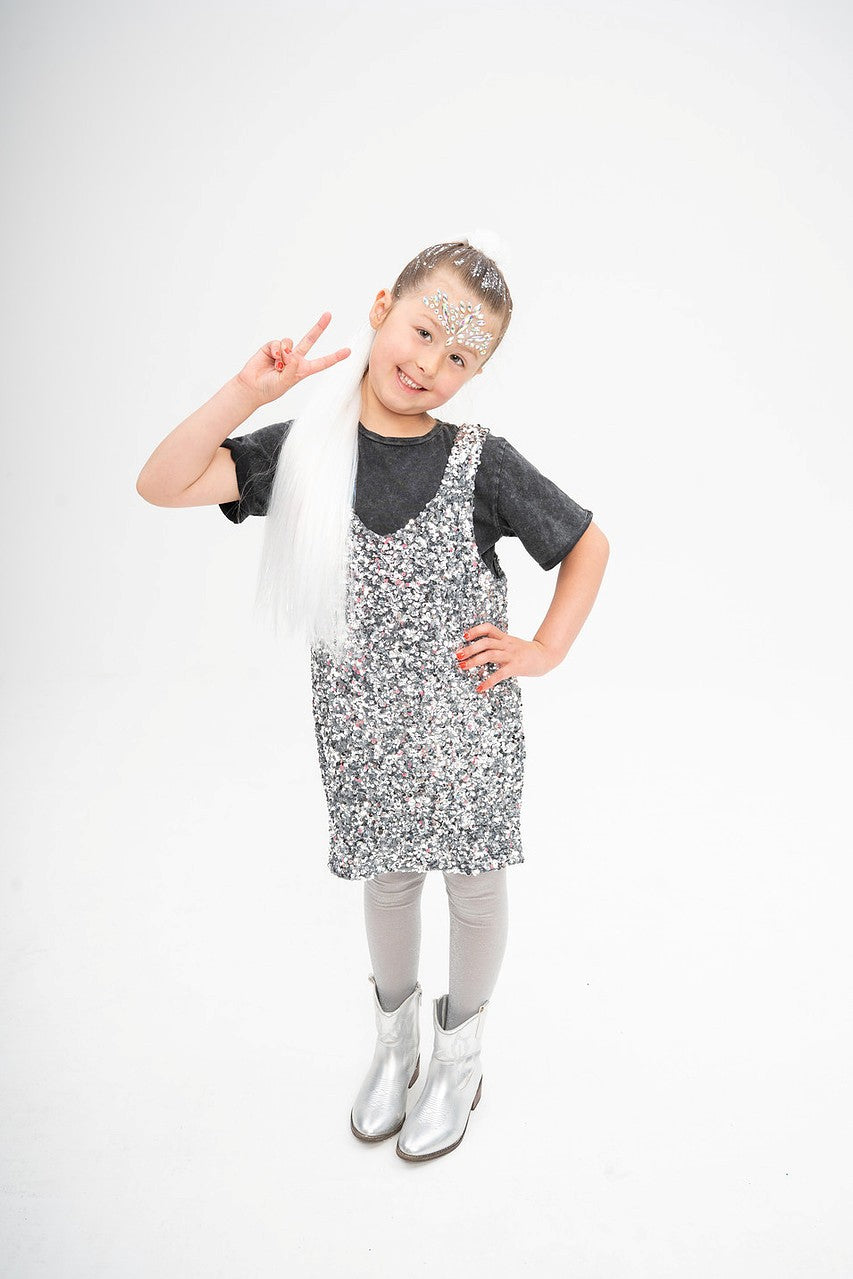 Christmas Snow Sparkle 24" Straight Ponytail