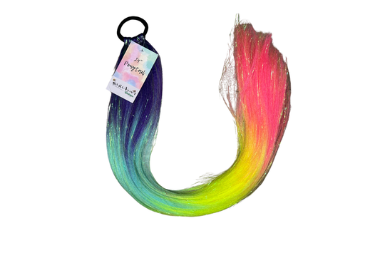 Neon Rainbow Ponytail