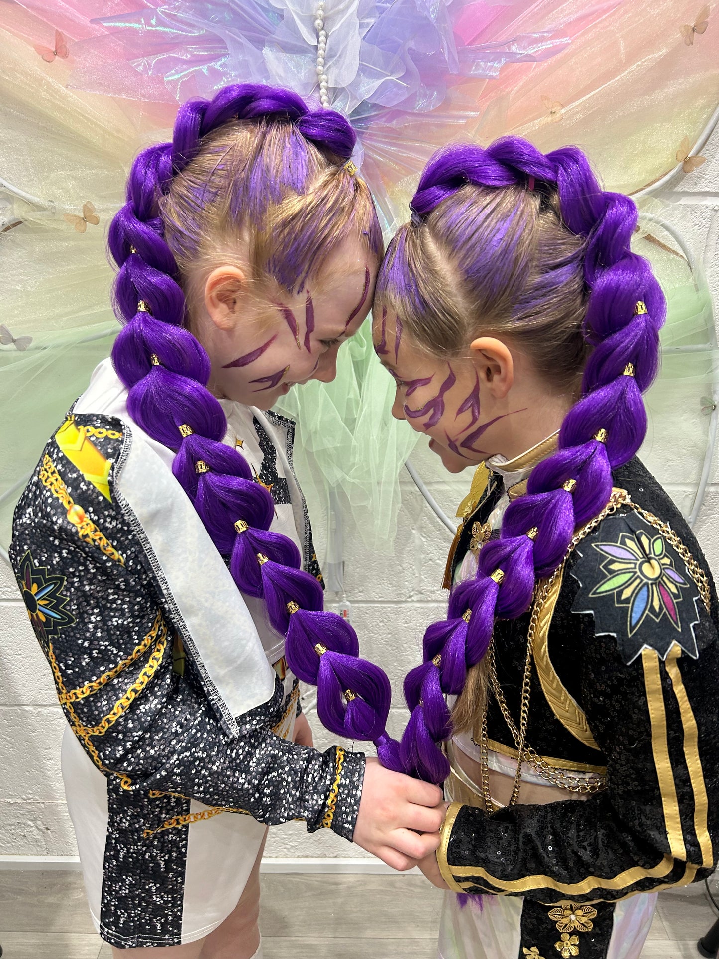 Kpop Rumi Purple Reusable Hair Braid Extra Long 32"