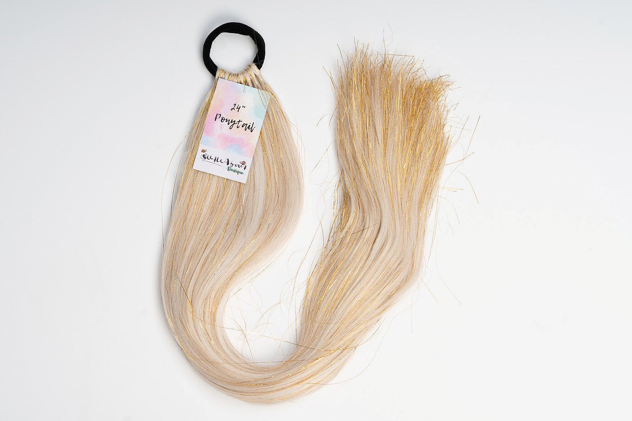 Christmas Gold Galore 24" Straight Ponytail
