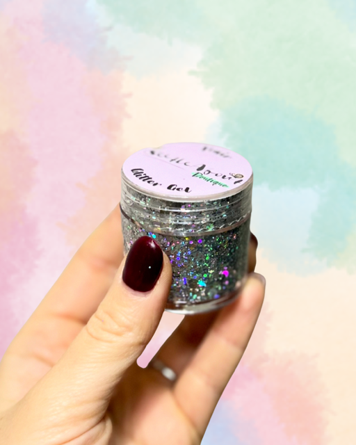 Christmas Silver Sparkle Glitter Gel