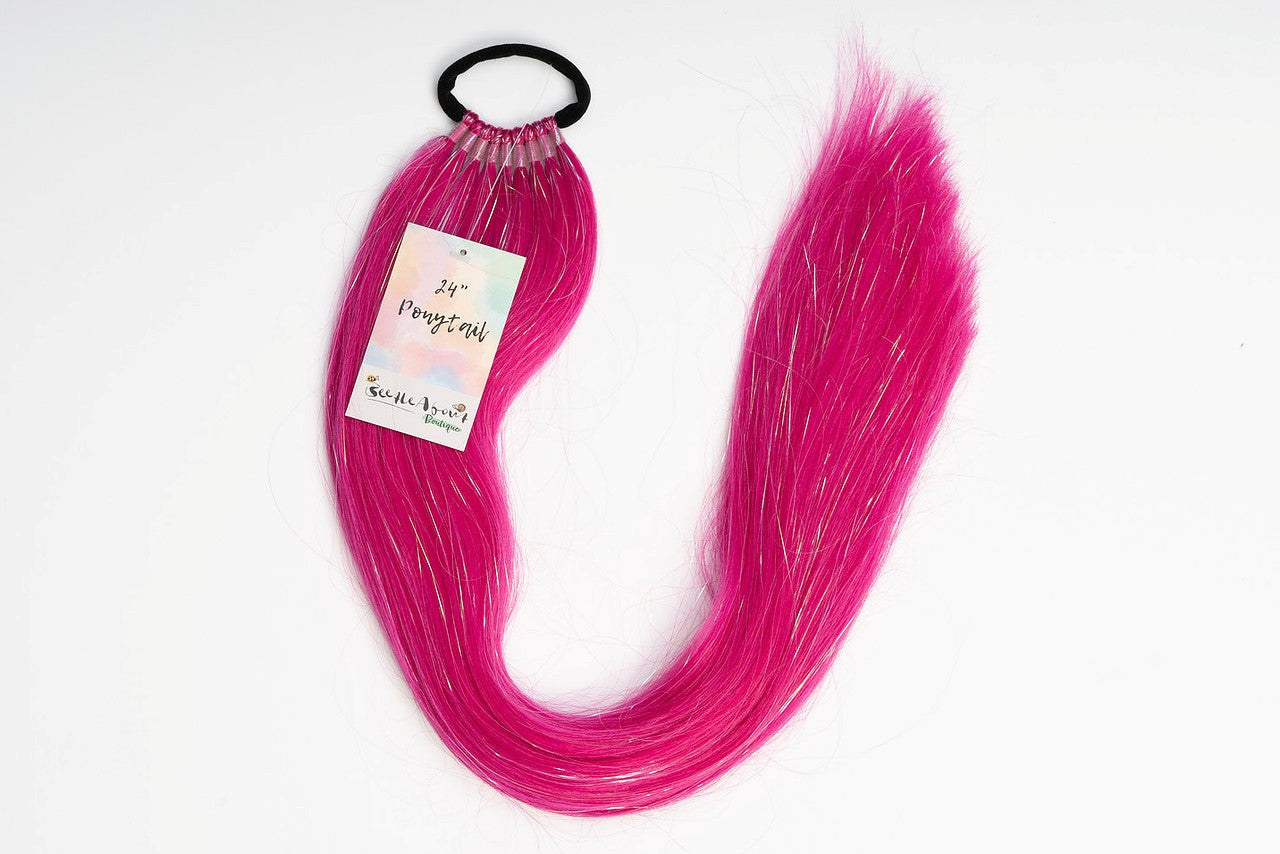 Berry Bliss 24" Straight Ponytail