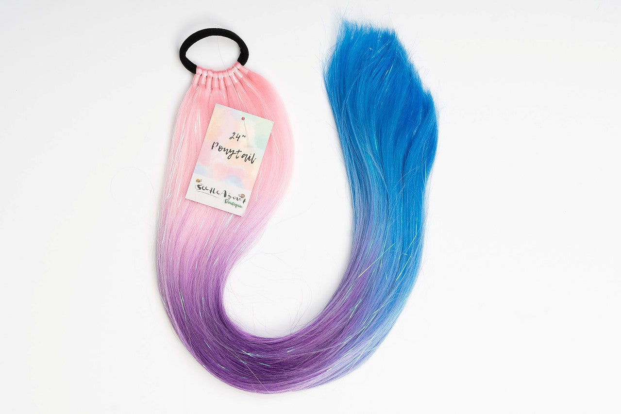 Blueberry Kiss 24" Straight Ponytail