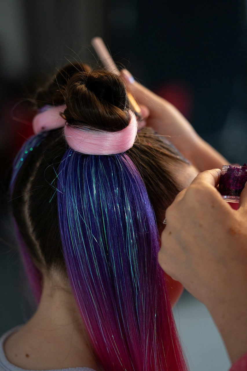 Plum Sparkle 24" Straight Ponytail