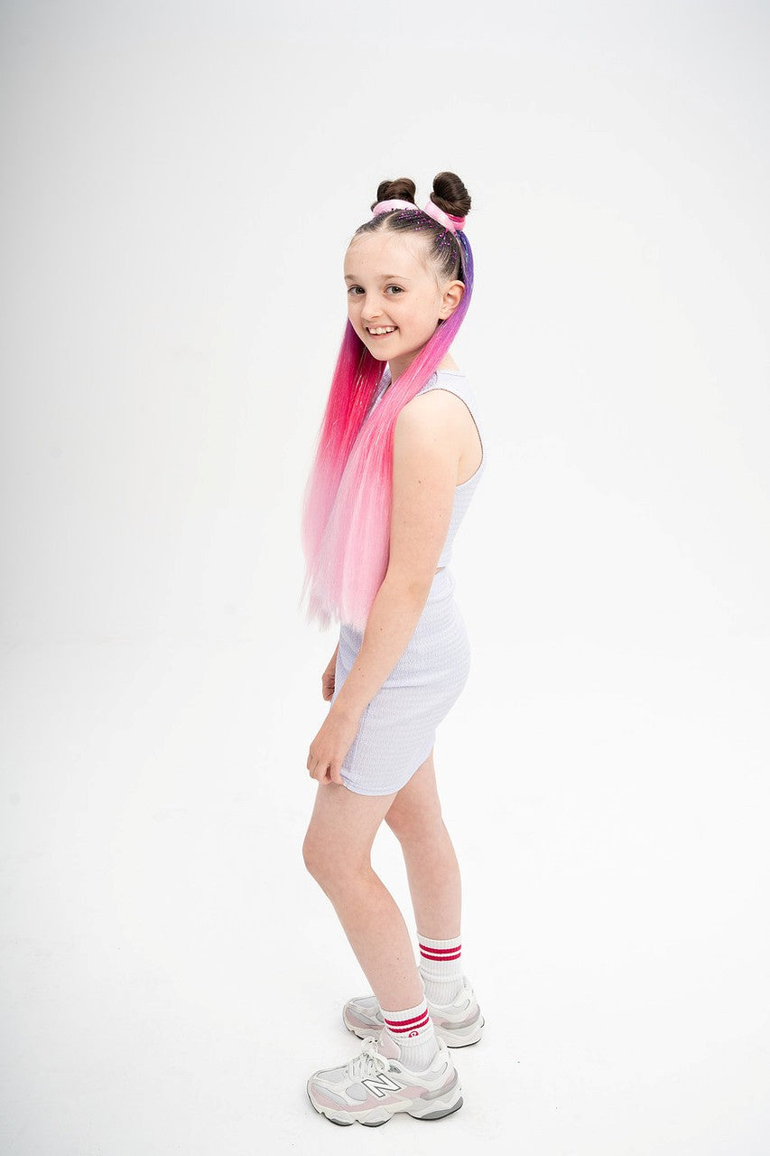 Plum Sparkle 24" Straight Ponytail