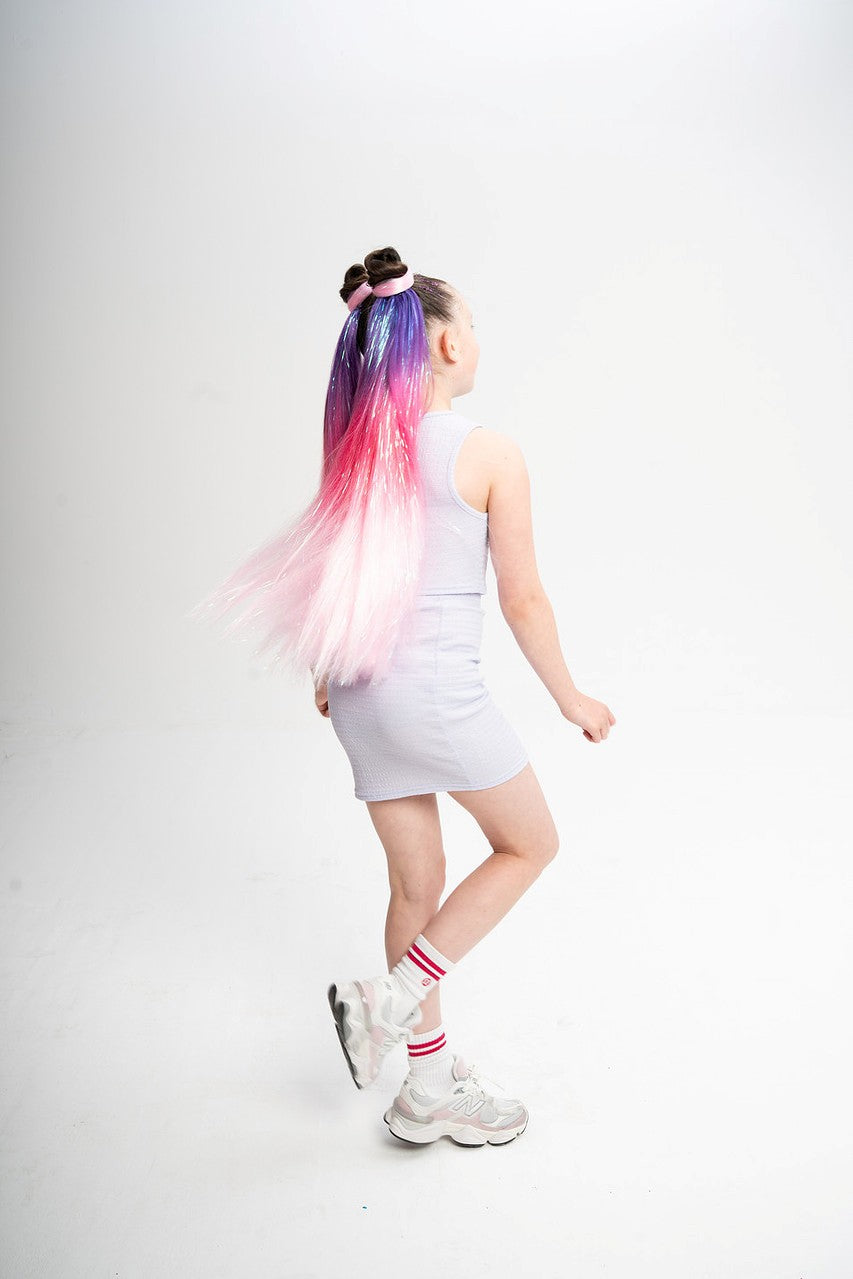 Plum Sparkle 24" Straight Ponytail