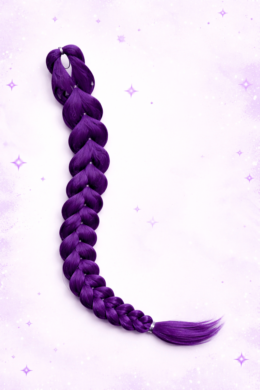 Kpop Rumi Purple Reusable Hair Braid Extra Long 32"