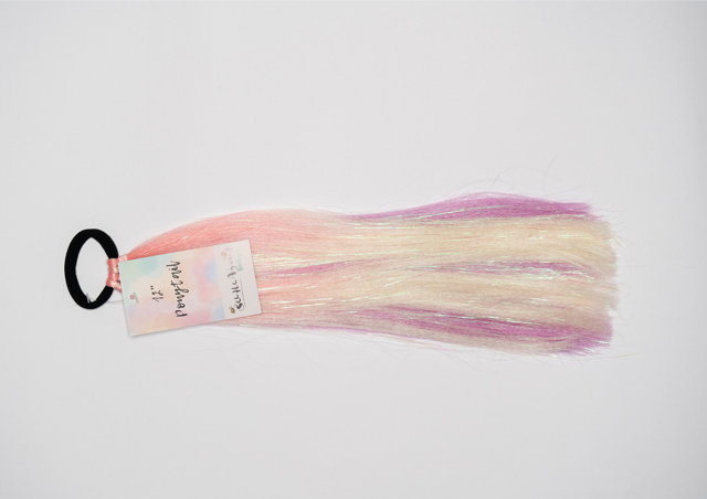 Champagne Rose 12" Mini Ponytail