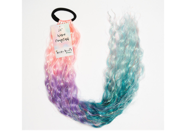 Pastel Unicorn Wave 24" Ponytail